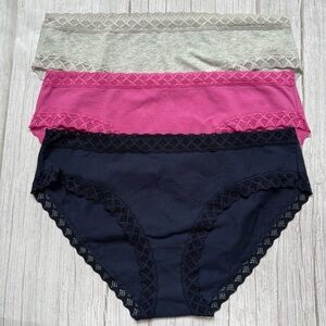 New Women's NATORI 156058 Bliss Cotton Briefs